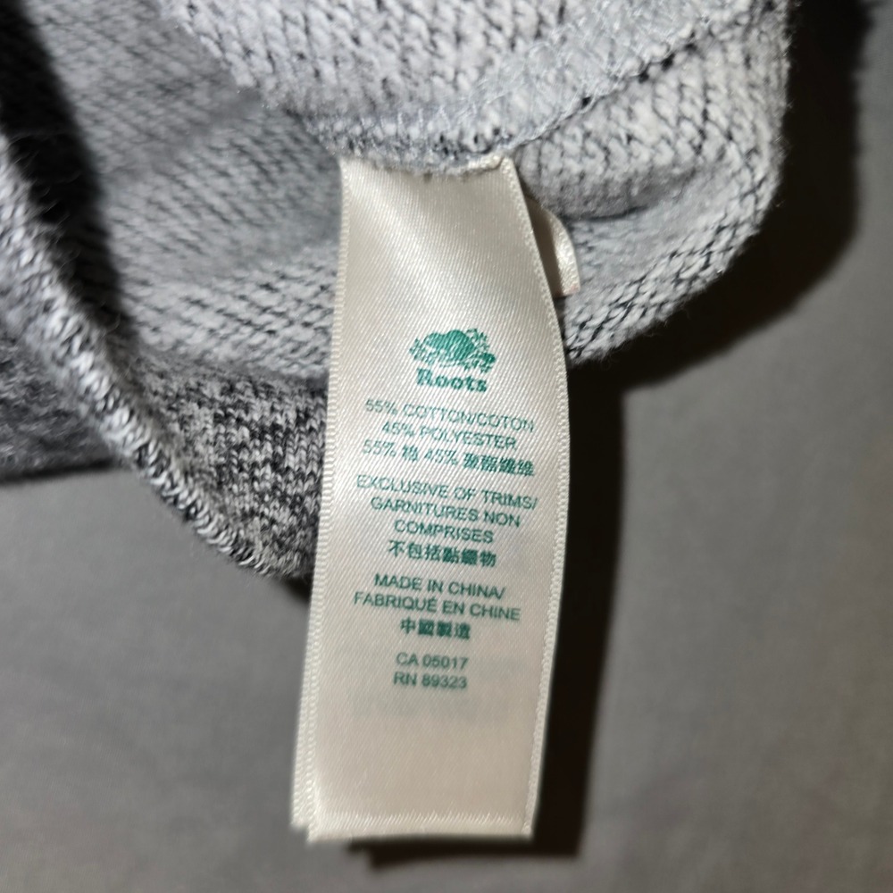 Roots Kids Hoodie 4T Toddler Grey Salt & Pepper Full Zip Beaver Logo Sweatshirt - Picture 4 of 8